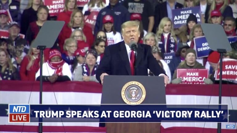 トランプ大統領がジョージア州で演説：ジョージア州の有権者がアメリカの将来を決める