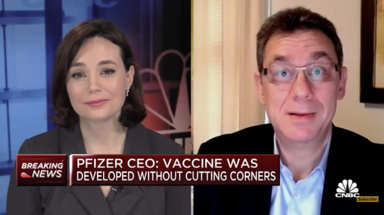 【動画】ファイザー社CEO、テレビ出演時にいつ自社製ワクチンを接種するのかと聞かれ本音が表情に現れる