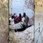 【動画】大挙する不法移民の集団をアメリカに密入国させる覆面男——日中、堂々とアメリカとメキシコを隔てるリオグランデ川をゴムボートで輸送