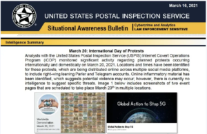 米国郵政公社（USPS）がアメリカ国内のみならず外国でのSNS投稿内容を監視し米スパイ機関に報告する「隠密作戦プログラム」を実施中