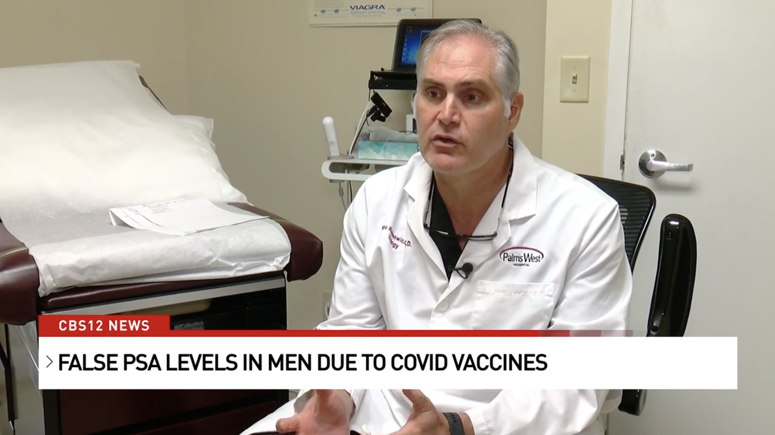 フロリダ州の泌尿器科医、新型コロナ・ワクチンを接種した男性たちに不妊症と前立腺がんの兆候を示すPSA値が「誤って」急上昇することを発見
