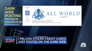 世界の100万人分のクレジットカード番号がダークウェブに流出
